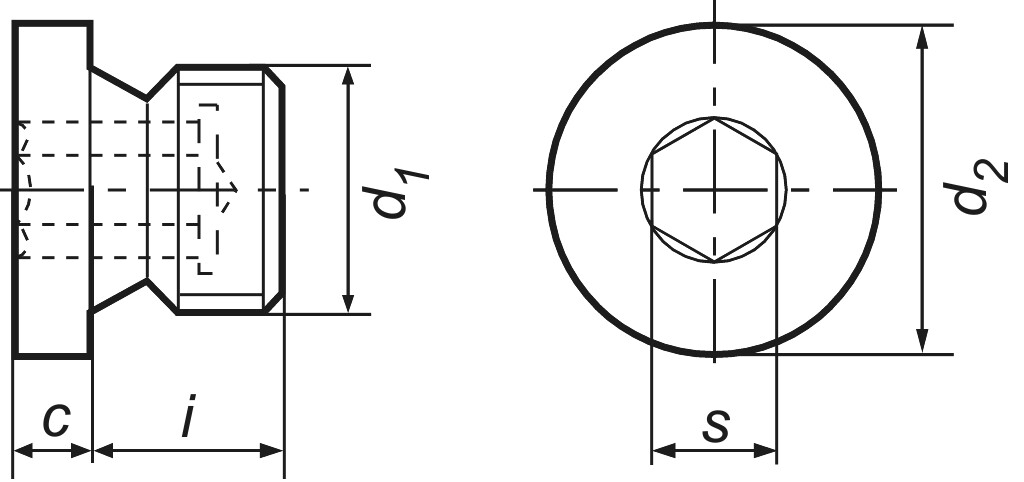 DIN 908  G 1/2" A steel